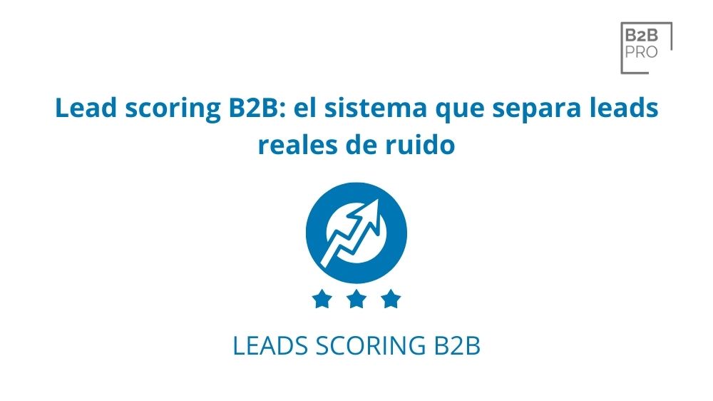 Lead scoring B2B: el sistema que separa leads reales de ruido