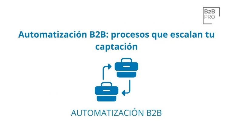 Automatización B2B: procesos que escalan tu captación